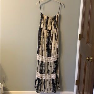 Strapless Tie-dye Maxi dress